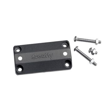 Scotty 242 Rail Mounting Adapter 7/8&quot;-1&quot; - Black