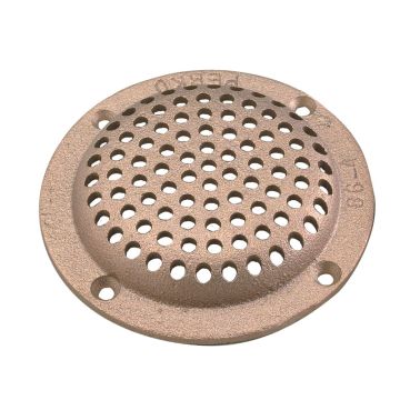 Perko 3-1/2&quot; Round Bronze Strainer MADE IN THE USA