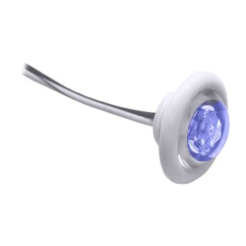 Innovative Lighting LED Bulkhead/Livewell Light &quot;The Shortie&quot; Blue LED w/ White Grommet
