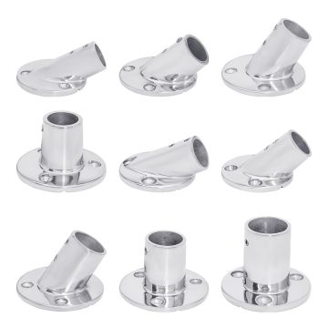 Stainless Round Rail Base