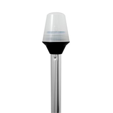 Attwood Frosted Globe All-Around Pole Light w/2-Pin Locking Collar Pole - 12V - 36&quot;