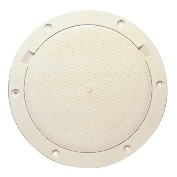 Beckson 8&quot; Non-Skid Pry-Out Deck Plate - Beige