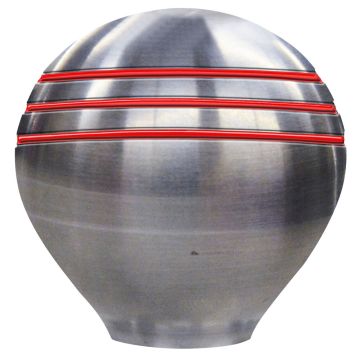 Schmitt Marine Throttle Knob - 1-1/2&quot; - Red Grooves