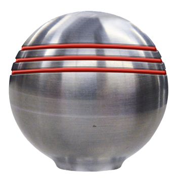 Schmitt Marine Throttle Knob - 1-7/8&quot; - Red Grooves
