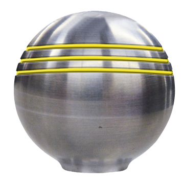 Schmitt Marine Throttle Knob - 1-7/8&quot; - Gold Grooves