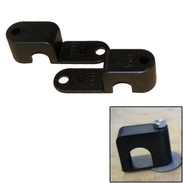 Weld Mount Single Poly Clamp f/1/4&quot; x 20 Studs - 1/2&quot; OD - Requires 1.5&quot; Stud - Qty. 25
