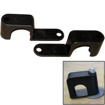 Weld Mount Single Poly Clamp f/1/4&quot; x 20 Studs - 1&quot; OD - Requires 1.75&quot; Stud - Qty. 25