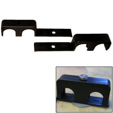 Weld Mount Double Poly Clamp f/1/4&quot; x 20 Studs - 1&quot; OD - Requires 1.75&quot; Stud - Qty. 25