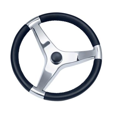 Schmitt Marine Evo Pro 316 Cast Stainless Steel Steering Wheel - 13.5&quot; Diameter