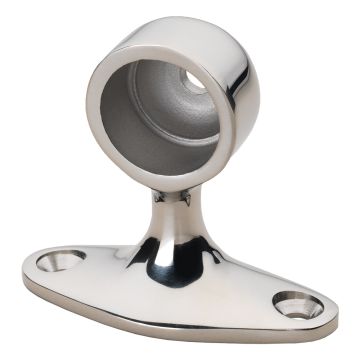 Whitecap 90&#176; Handrail Stanchion - End - 316 Stainless Steel - 7/8&quot; Tube O.D.