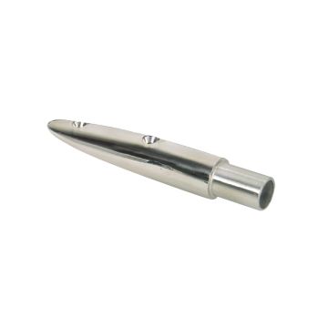Whitecap 5-1/2&#176; Rail End (End-Out) - 316 Stainless Steel - 7/8&quot; Tube O.D.