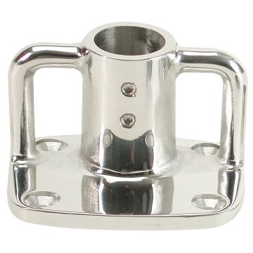 Whitecap 4&#176; Rectangular Base - 316 Stainless Steel - 3-1/2&quot; x 3&quot;