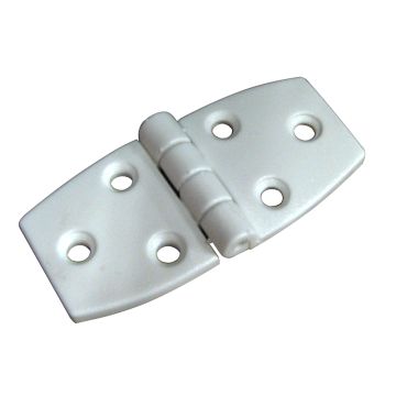 Whitecap Door Hinge - White Nylon - 1-1/2&quot; x 3&quot;