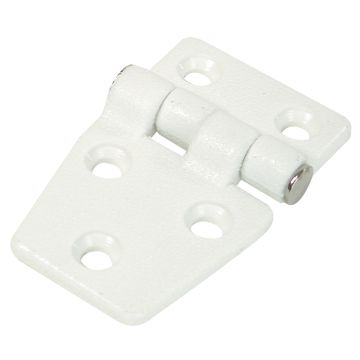 Whitecap Shortside Door Hinge - White Nylon - 1-3/8&quot; x 2-1/4&quot;