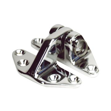 Whitecap Standard Hatch Hinge - CP/Brass - 2-5/8&quot; x 3-1/8&quot;