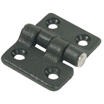 Whitecap Butt Hinge - Black Nylon - 1-1/2&quot; x 1-3/8&quot;