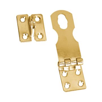 Whitecap Swivel Safety Hasp - Polished Brass - 1&quot; x 3&quot;