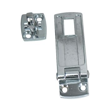 Whitecap Swivel Safety Hasp - CP/Zamac - 1-1/8&quot; x 3&quot;