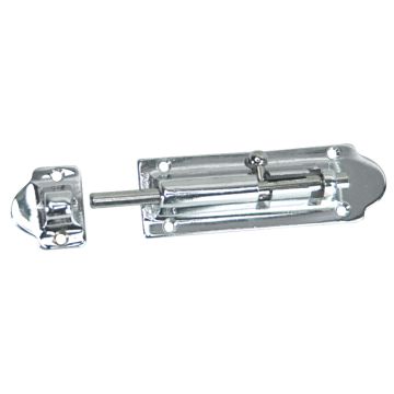 Whitecap Barrel Bolt - CP/Brass - 4&quot;