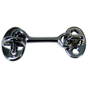 Whitecap Cabin Door Hook - CP/Brass - 2&quot;