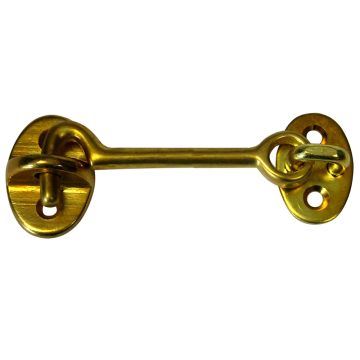 Whitecap Cabin Door Hook - Polished Brass - 3&quot;
