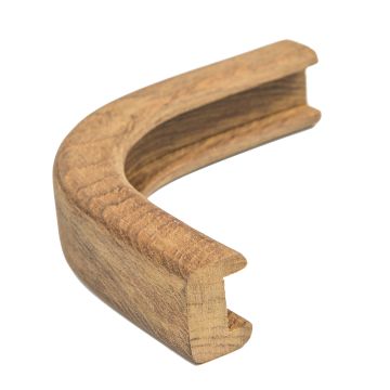 Whitecap Teak Track Outside Corner Molding - 1/2&quot;