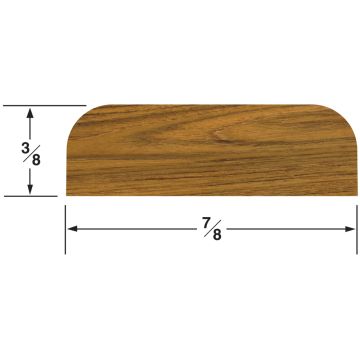 Whitecap Teak Batten - 7/8&quot;W