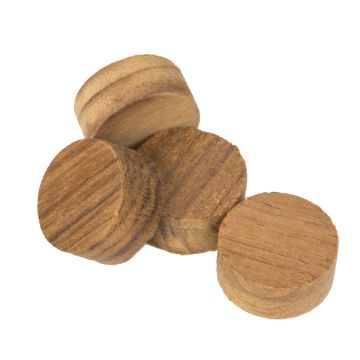 Whitecap Teak Plug - 1&quot; - 20 Pack