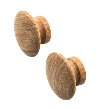 Whitecap Teak Round Drawer Knob - 2&quot; - 2 Pack