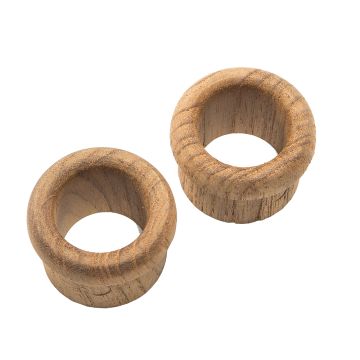 Whitecap Teak Finger Pull - 5/8&quot; Barrel Length - 2 Pack