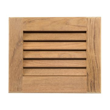 Whitecap Teak Louvered Insert - 7-1/2&quot; x 9-1/8&quot; x 3/4&quot;