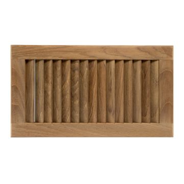 Whitecap Teak Louvered Insert - 16&quot; x 9-1/8&quot; x 3/4&quot;
