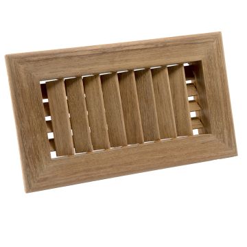 Whitecap Teak Air Conditioning Vent - 9-3/4&quot; x 5-3/4&quot; x 1-1/2&quot;