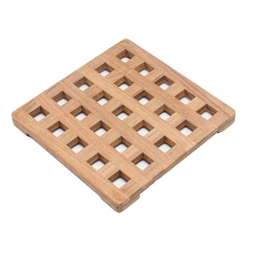 Whitecap Teak Large Square Trivet - 8&quot;