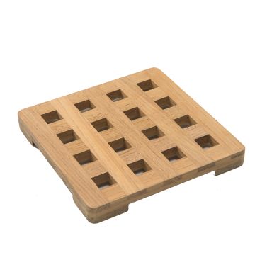 Whitecap Teak Small Square Trivet - 6&quot;