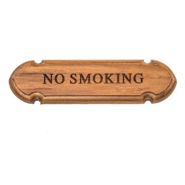 Whitecap Teak &quot;No Smoking&quot; Name Plate