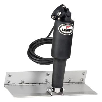 Lenco 4&quot; x 12&quot; Limited Space Trim Tab Kit w/o Switch Kit 12V - Standard Finish - Standard Actuator