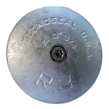 Tecnoseal R3 Rudder Anode - Zinc - 3-3/4&quot; Diameter