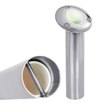 Round Round Heavy Duty Stainless Steel Rod Holders with Drain Tail