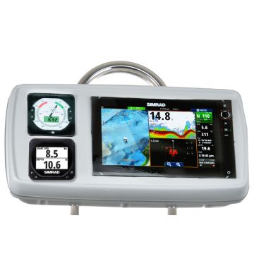NavPod GP1176 SystemPod Pre-Cut f/Simrad NSS12 evo2 or B&G Zeus&#178; 12 & 2 Instruments f/9.5&quot; Wide Guard