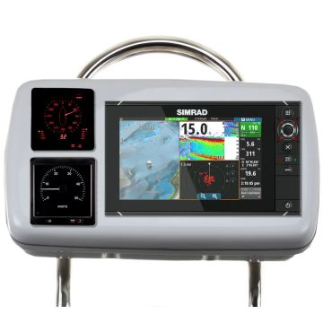 NavPod GP2080-13 SystemPod Pre-Cut f/Simrad NSS9 evo2 or B&G Zeus&#178; 9 & 2 Instruments f/12&quot; Wide Guard