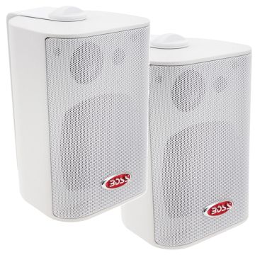 Boss Audio 4&quot; MR4.3W Box Speakers - White - 200W