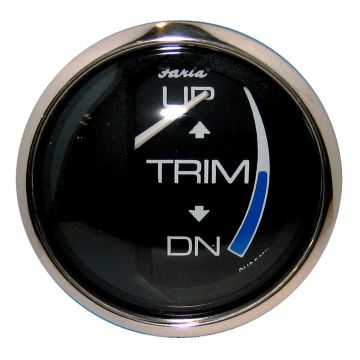 Faria Chesapeake Black 2&quot; Trim Gauge (J/E/Suzuki Outboard)