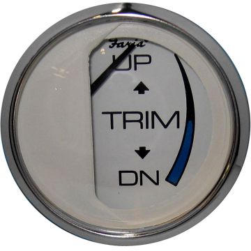 Faria Chesapeake White SS 2&quot; Trim Gauge (J/E/Suzuki Outboard)