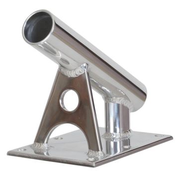 Lee's MX Pro Series Fixed Angle Center Rigger Holder - 30&#176; - 1.5&quot; ID - Bright Silver