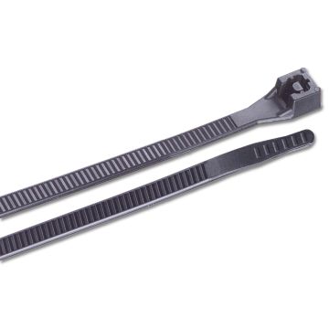 Ancor 11&quot; UV Black Standard Cable Zip Ties - 100 Pack