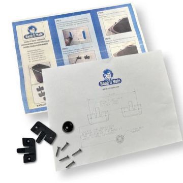 HiTide Clips/Bumpers Hang Mate Trash Bin Hardware Kit Black
