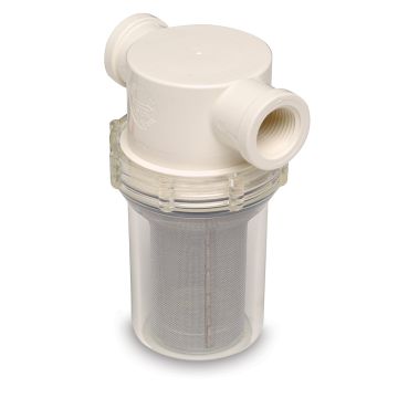 Shurflo by Pentair 1/2&quot; Raw Water Strainer w/Bracket &amp; Fittings - 50 Mesh Screen
