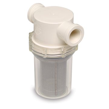 Shurflo by Pentair 3/4&quot; Raw Water Strainer w/Bracket &amp; Fittings - 50 Mesh Screen
