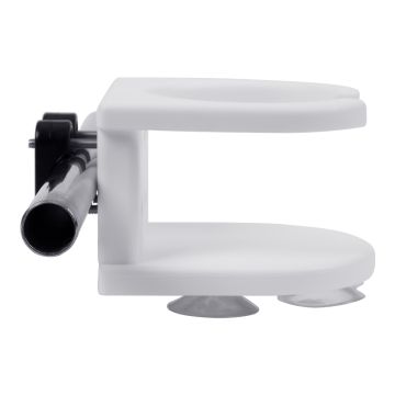 White Nylon Rail Mount Drink Holder for Horizontal or Vertical Rail Mount